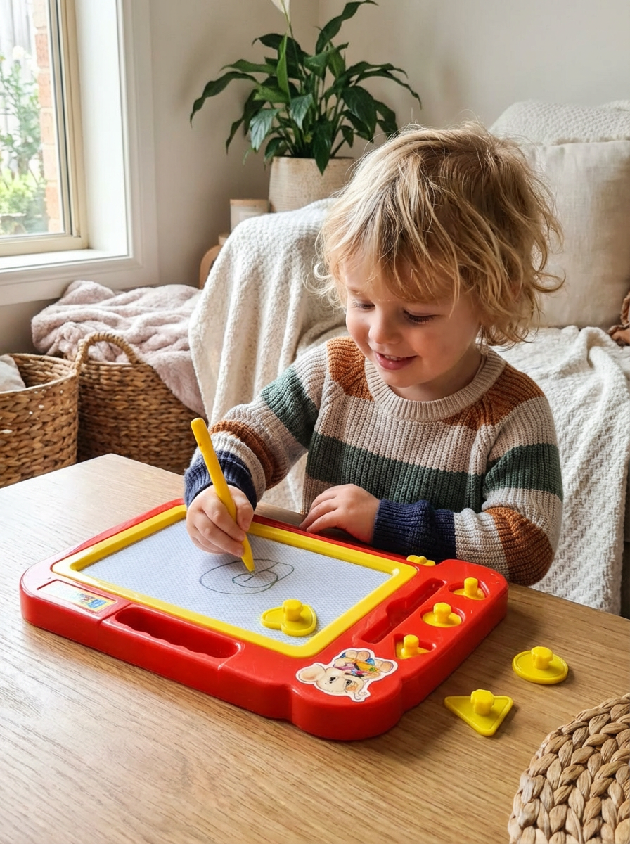 DoodleNest Magnetic Drawing Board™ | Reusable Kids Drawing Tablet – Educational Graffiti Board Toy for Toddlers & Children