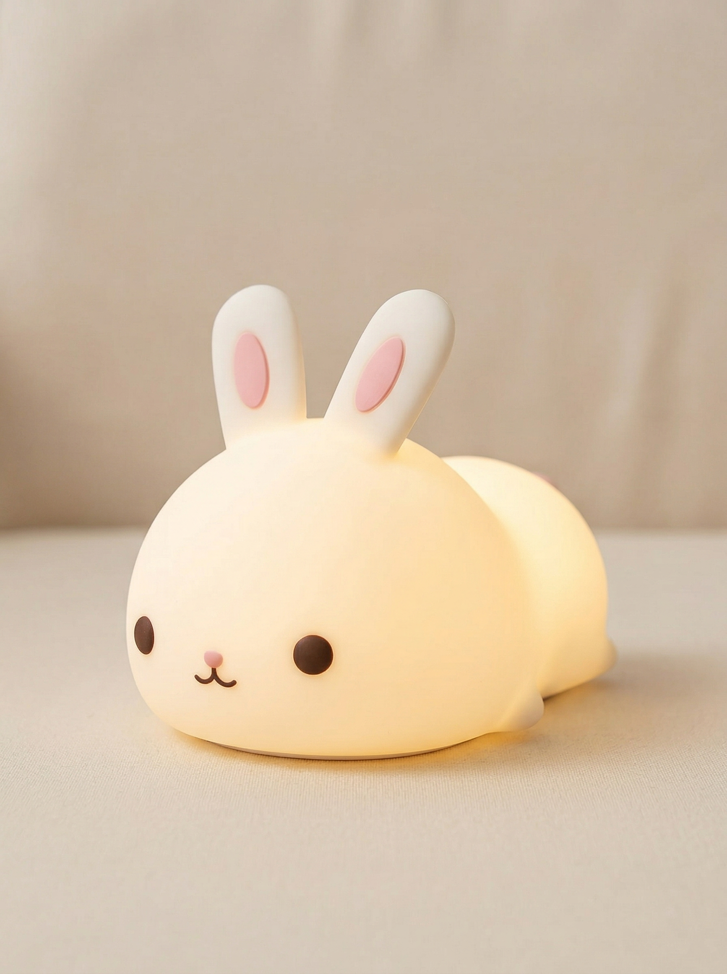 Sleepy Bunny Night Light™ | Cute Silicone Kids Night Light for Bedroom, Nursery & Baby Sleep Aid