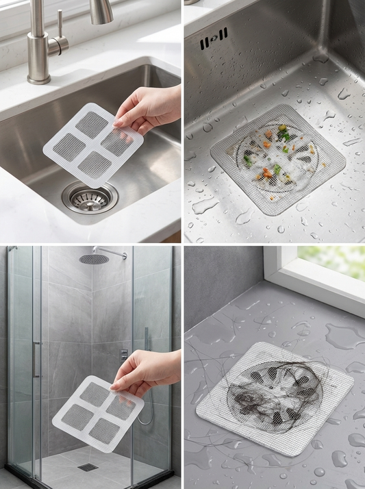 DrainGuard Hair Catcher™ | Silicone Shower Drain Cover for Hair – Anti-Clog Sink, Bath & Bathroom Drain Filter