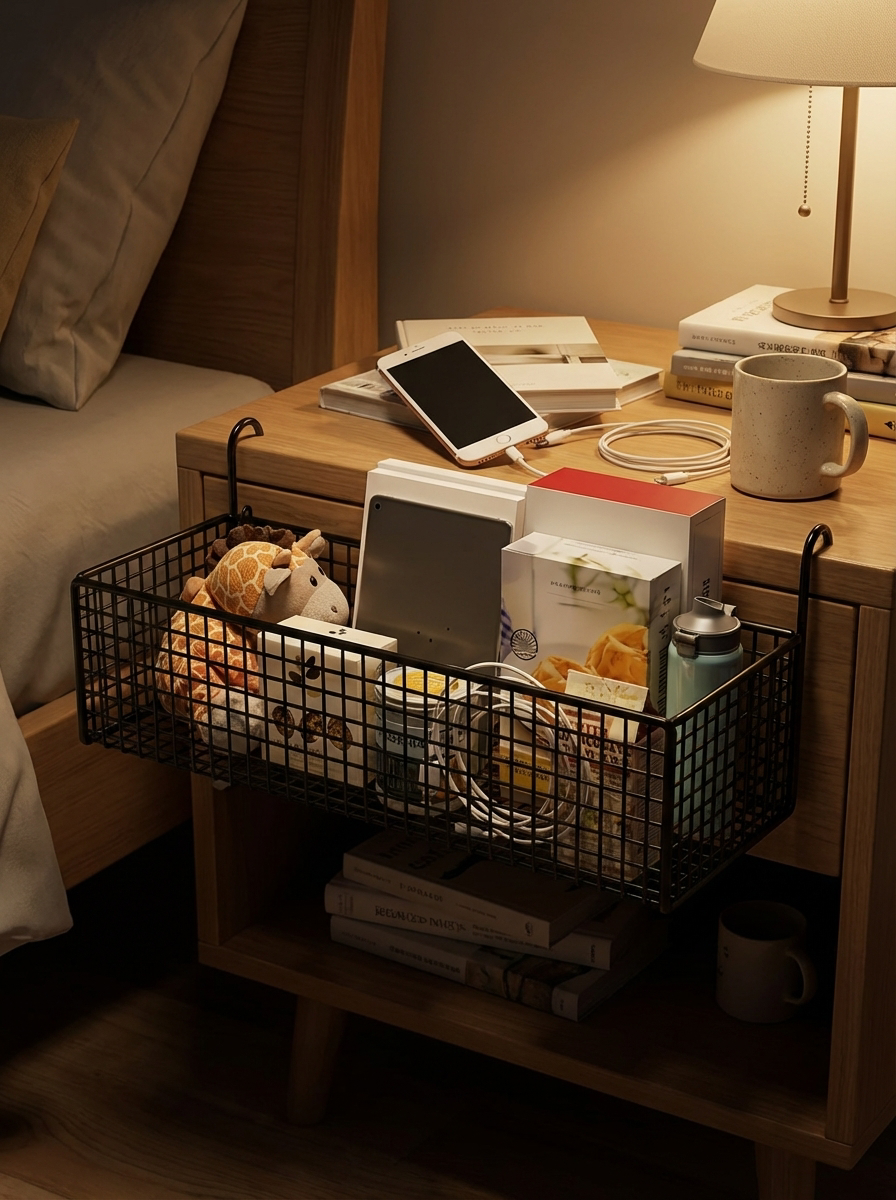 Bedside Buddy Caddy™ | Bedside Storage Organiser for Bed, Couch & Bunk Beds – Remote, Phone & Essentials Holder