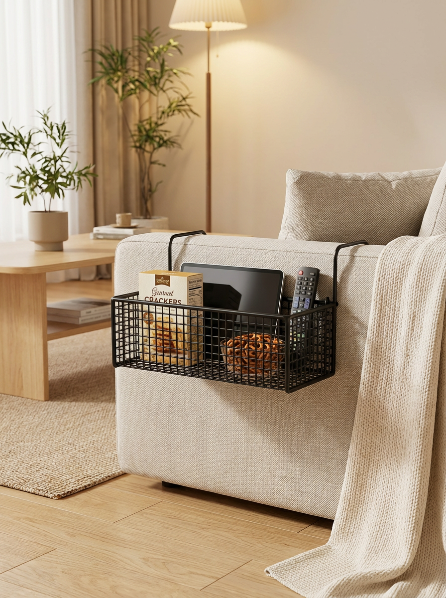 Bedside Buddy Caddy™ | Bedside Storage Organiser for Bed, Couch & Bunk Beds – Remote, Phone & Essentials Holder
