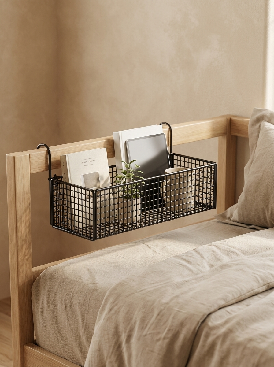Bedside Buddy Caddy™ | Bedside Storage Organiser for Bed, Couch & Bunk Beds – Remote, Phone & Essentials Holder