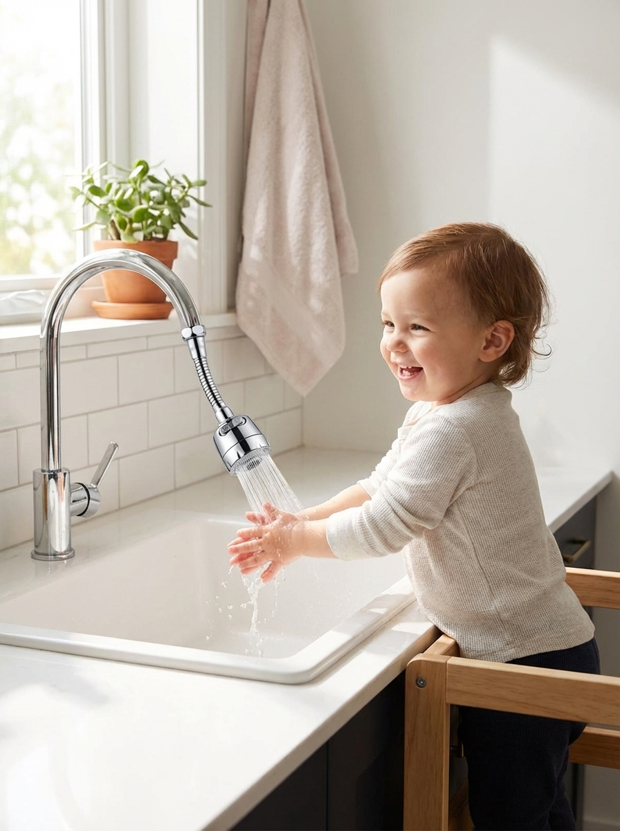 LittleFlow Faucet Extender™ | Kids Sink Tap Extender for Toddlers – Easy Hand Washing Helper for Bathroom & Kitchen