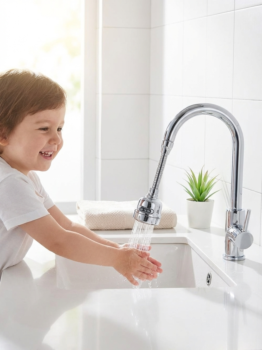 LittleFlow Faucet Extender™ | Kids Sink Tap Extender for Toddlers – Easy Hand Washing Helper for Bathroom & Kitchen