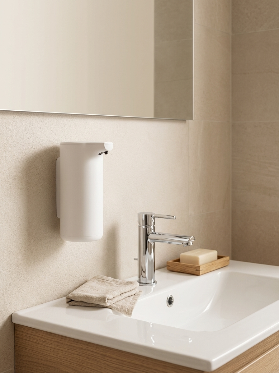 PureFoam Auto Dispenser™ | Touchless Automatic Soap Dispenser – Wall Mounted Rechargeable Foam Dispenser for Bathroom & Kitchen