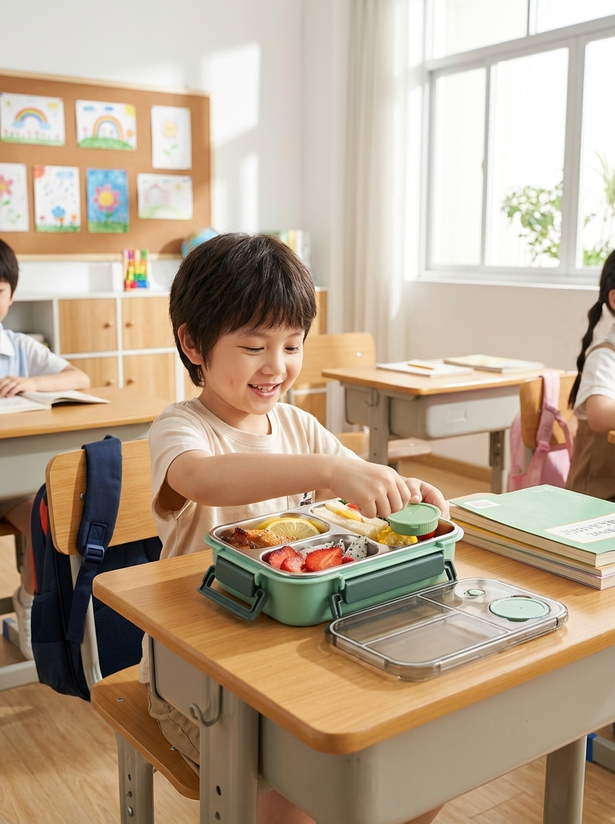 WarmNest Bento Box™ | Insulated Stainless Steel Lunch Box – Leakproof Thermal Food Container for Kids & Adults (850ml)