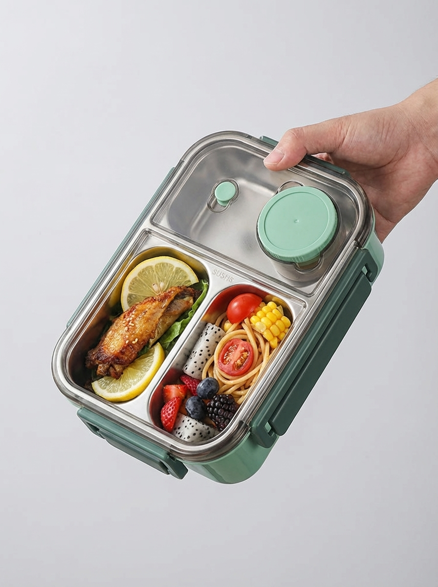 WarmNest Bento Box™ | Insulated Stainless Steel Lunch Box – Leakproof Thermal Food Container for Kids & Adults (850ml)