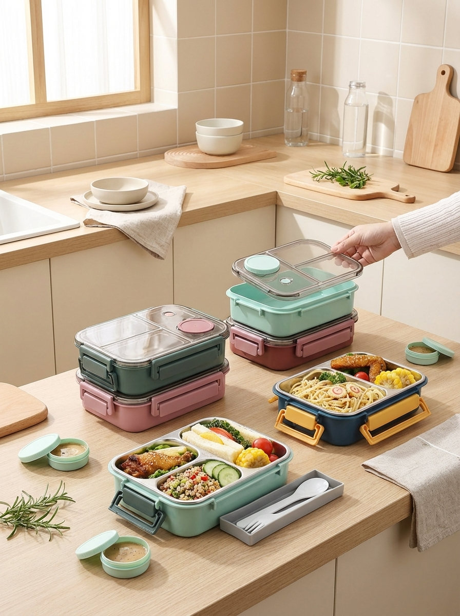 WarmNest Bento Box™ | Insulated Stainless Steel Lunch Box – Leakproof Thermal Food Container for Kids & Adults (850ml)