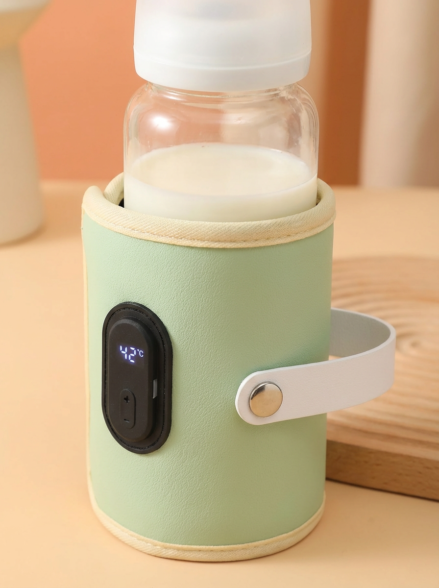WarmNest Bottle Warmer™ | Portable USB Baby Bottle Heater – Travel Milk Warmer for Stroller & On-The-Go Feeding